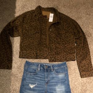 AE crop jacket NWT